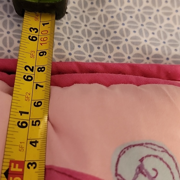 Laura Ashley pink hearts and roses / fairy princesses reversible twin  comforter - Picture 4 of 10